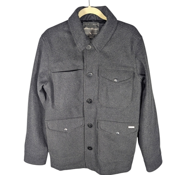 Eddie Bauer Men's Bulman Creek Forester Jacket Coat Dark Charcoal Heather Small - Picture 1 of 5